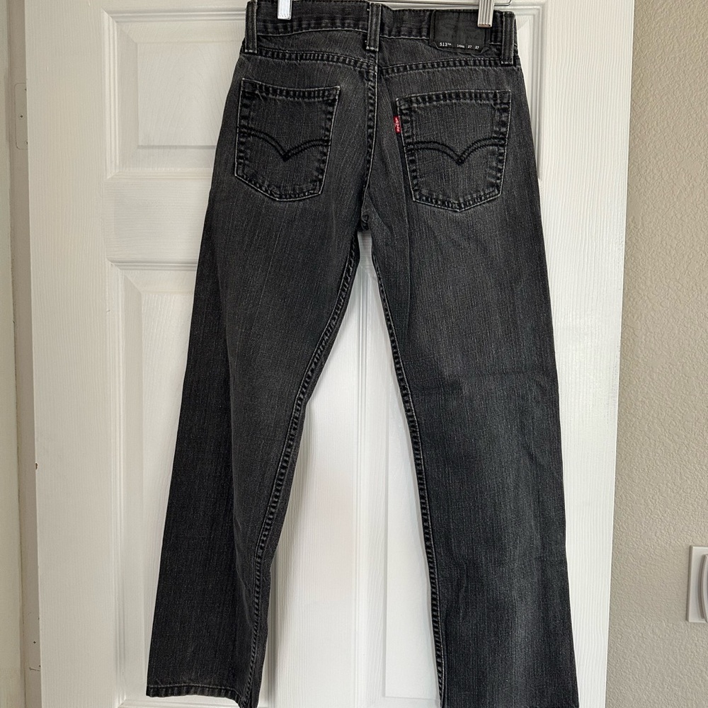 Boys 513 Levi’s size 14 27x27 black jeans